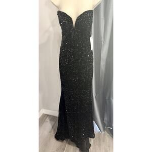 Witness of Love Sequin Mermaid Formal Dress Size 6 Prom Wedding Evening Wear NWT